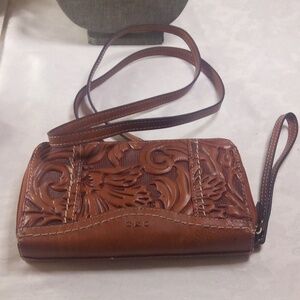 BOC vinyl crossbody wallet